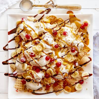 Banana Split Nachos