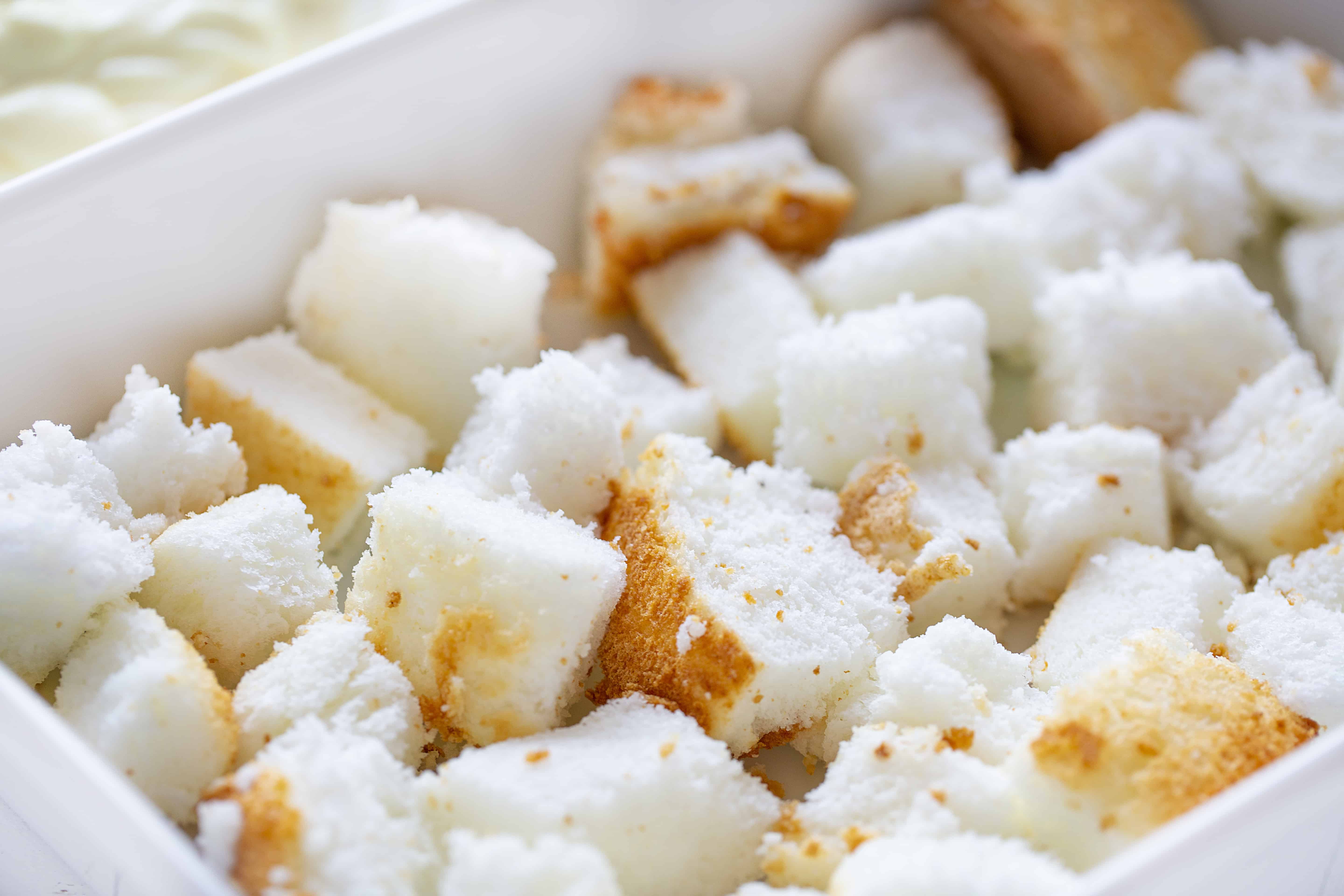 Angel Food Cake Cubes