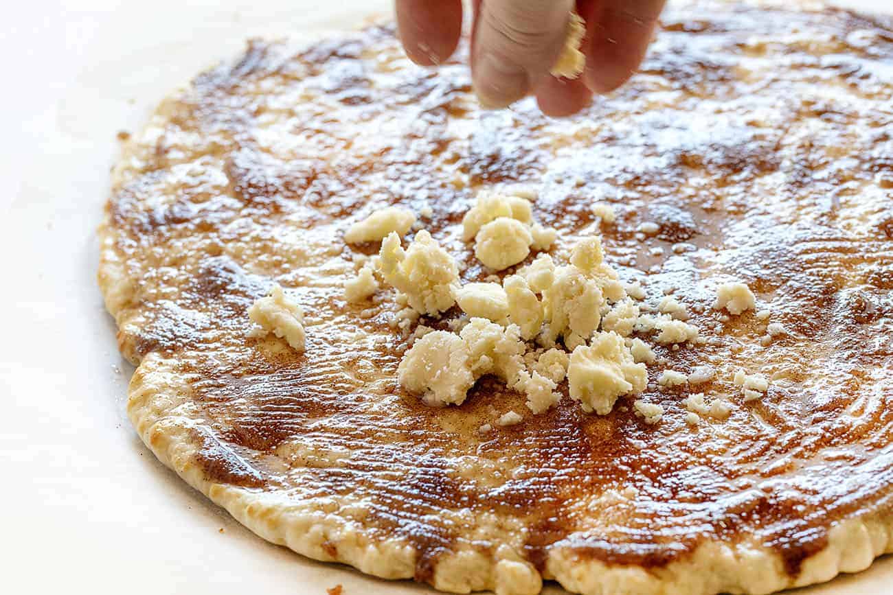 Sprinkling Crumble on Cactus Bread