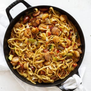 Cajun Shrimp and Sausage Pasta