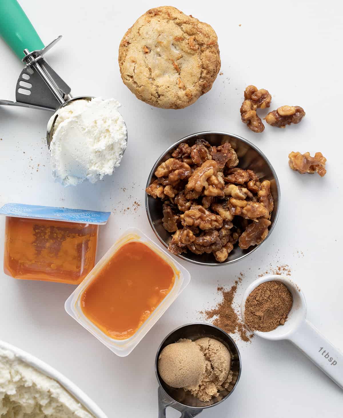 Ingredients for Carrot Cake Milkshake.