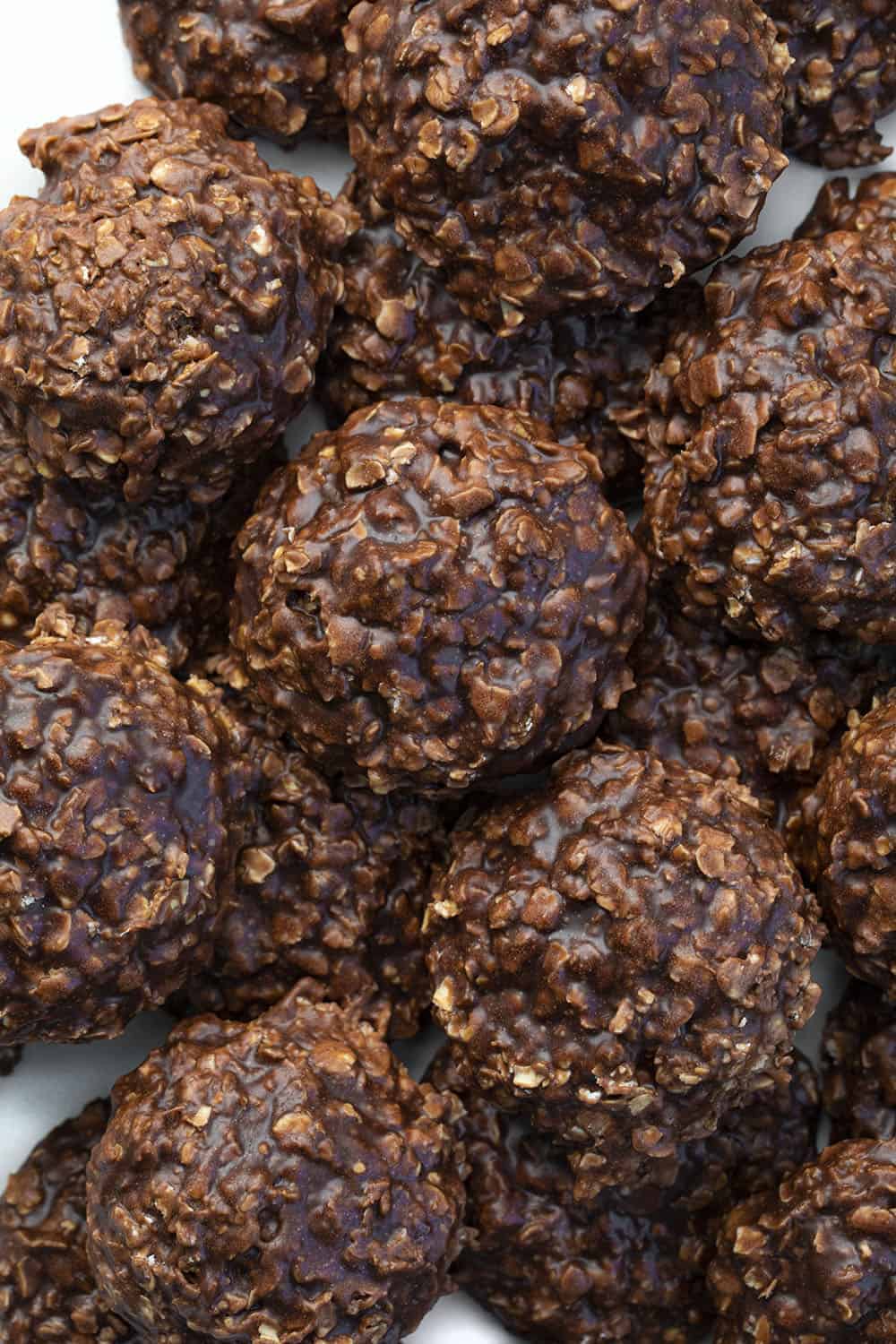 No Bake Chocolate Peanut Butter Cookies from Overhead