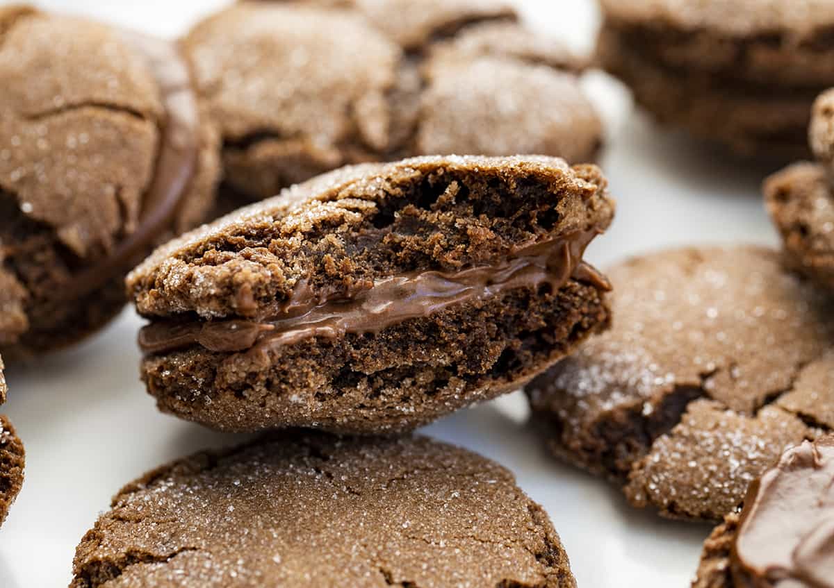 Bit Into Chocolate Sandwich Cookie.