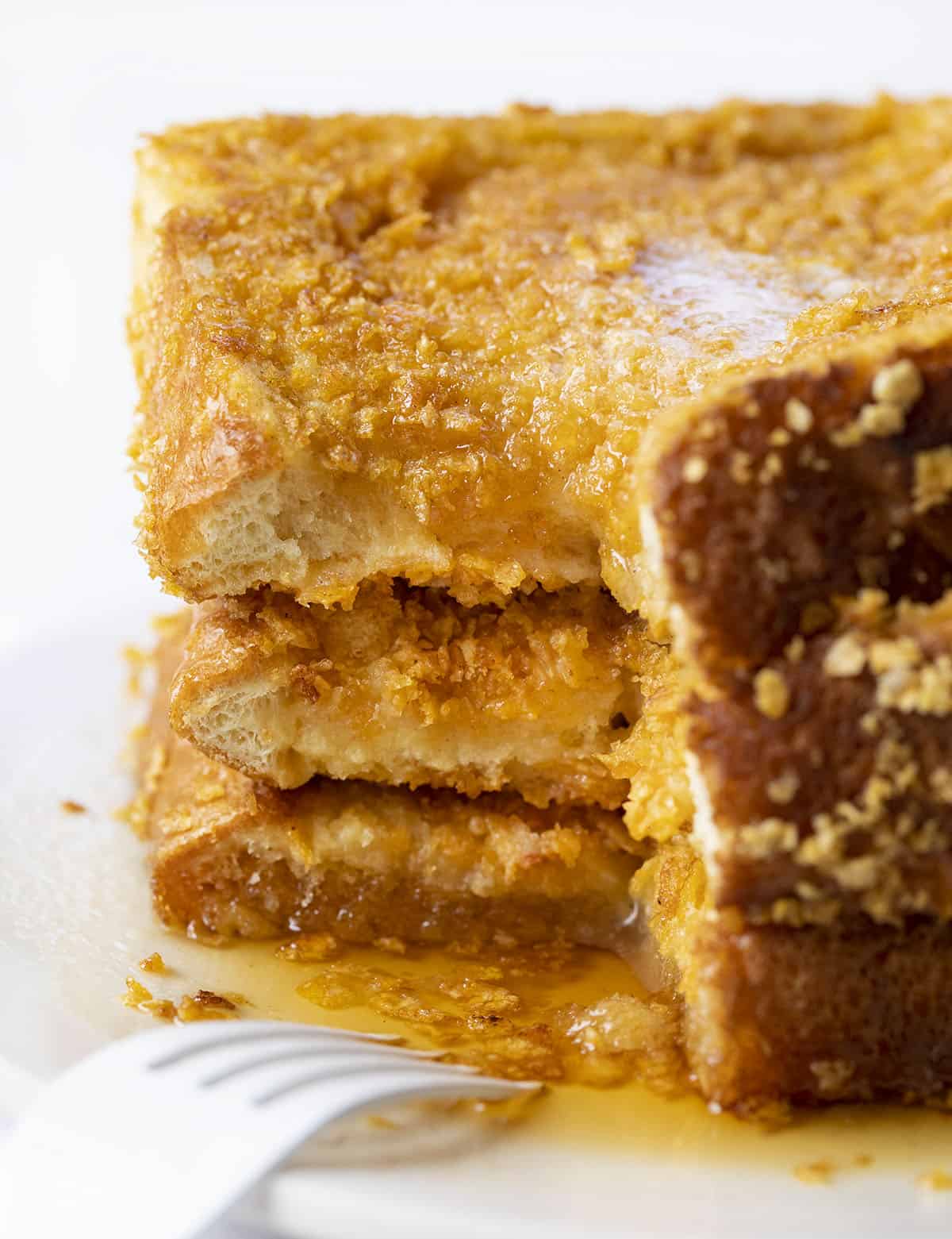 Cut Into Cornflake Crunchy French Toast