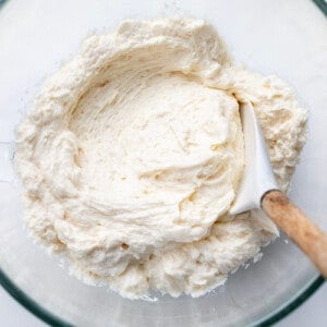 Ermine Frosting in a Bowl.