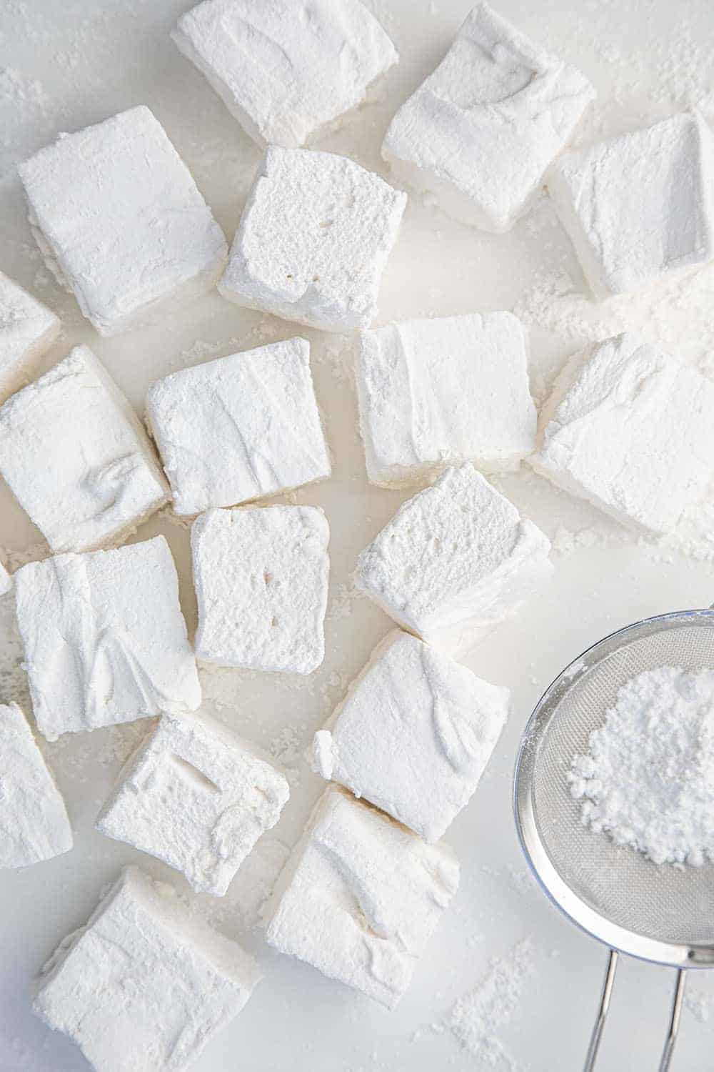 Scattered Homemade Marshmallows