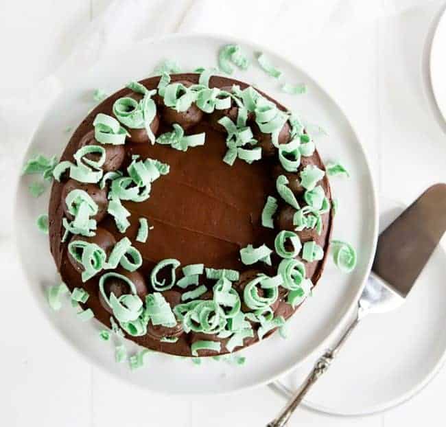 Peppermint Chocolate Cake