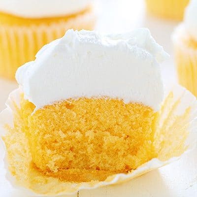 Orange Creamsicle Cupcake with Whipped Buttercream!