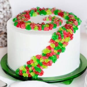 Rock Candy Christmas Cake