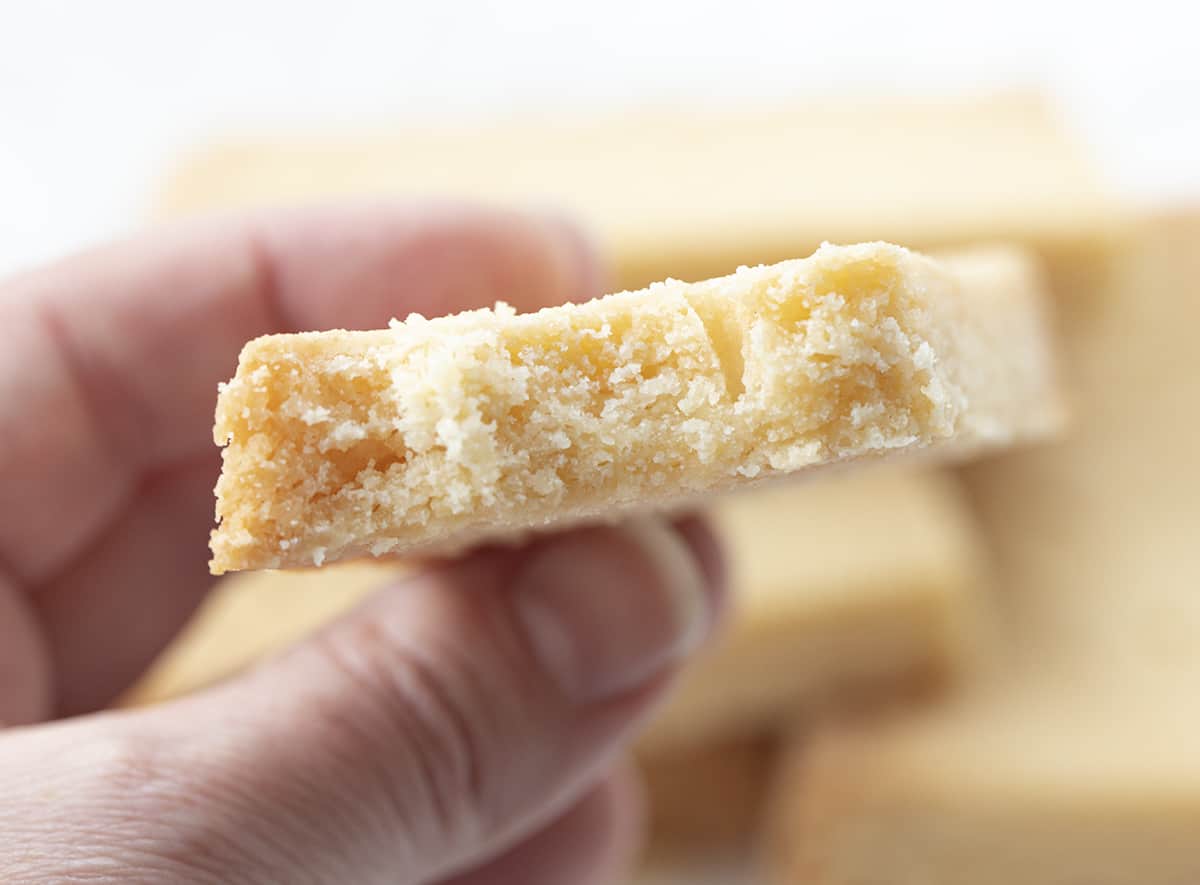 Hand Holding Shortbread Cookie