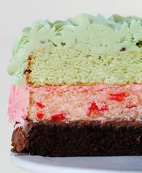 Spumoni Rose Cake!