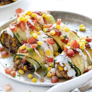 Southwest Zucchini Roll Ups